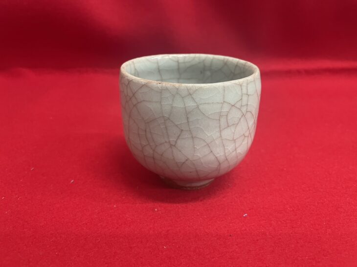 三浦 小平二 作 『青磁 ぐい呑み』 ｜骨董品買取 緑和堂