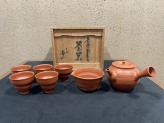 三代 山田常山 作 『常滑焼 朱泥 茶器』 ｜骨董品買取 緑和堂