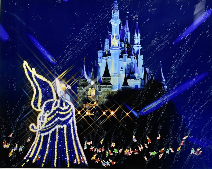 ヒロ・ヤマガタ作 『ディズニーランドの夜』 ｜骨董品買取 緑和堂