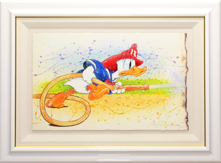 デビッド・ウィラードソン作 オリジナル原画 「NUMBER 13 RE-DUCKS(MM