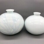 井上萬二『白磁 壺 2点』 ｜骨董品買取 緑和堂