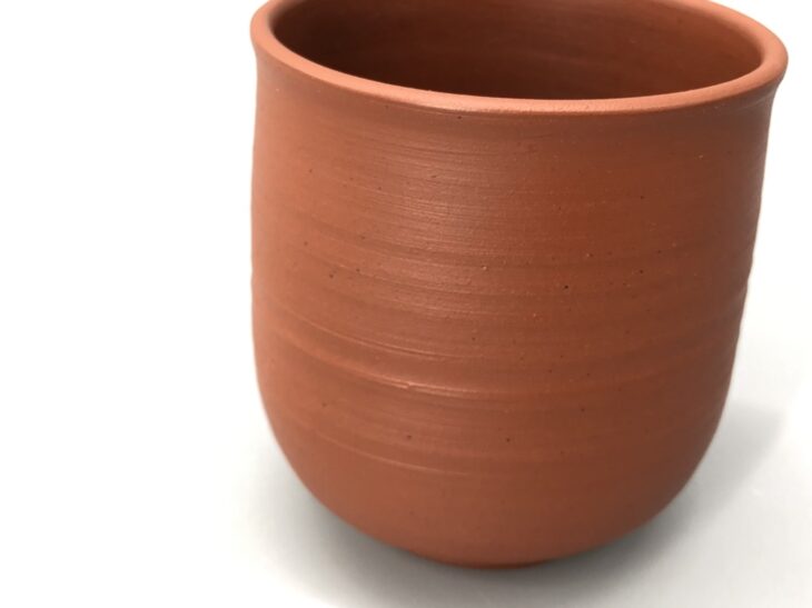 三代山田常山 作 『梨皮朱泥 湯呑』 ｜骨董品買取 緑和堂