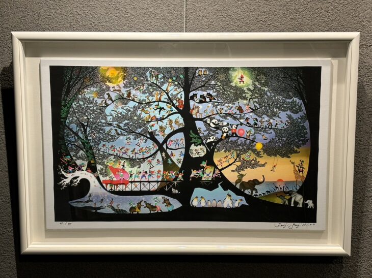 藤城清治 『生きるよろこび(2011)』 ｜骨董品買取 緑和堂