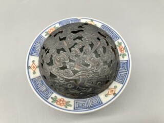 三浦竹泉 作『赤絵香炉』 ｜骨董品買取 緑和堂