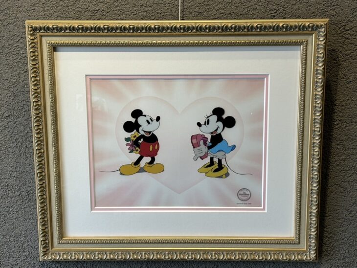 ディズニー セル画 『puppy love - sweethearts』 ｜骨董品買取 緑和堂