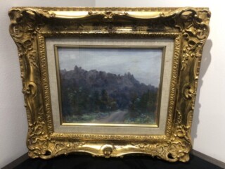 岡田三郎助 風景画 ｜骨董品買取 緑和堂