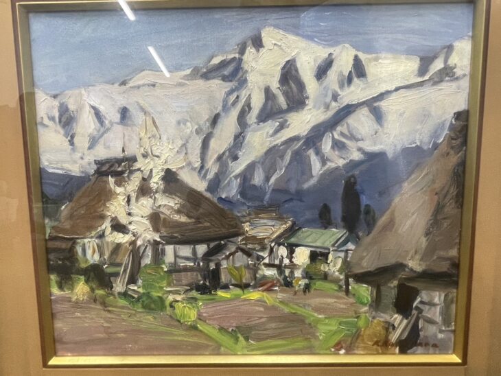 楢原健三 『五龍を望む』 ｜骨董品買取 緑和堂