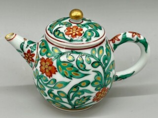 e3077 三浦竹軒 黒釉 鶴首 耳付 花入 共箱 茶道具 e3077 三浦竹軒 黒釉