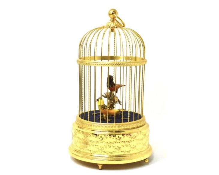 リュージュ オルゴール 『シンギングバード』 ｜骨董品買取 緑和堂