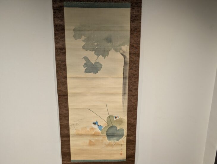 渡辺省亭 花鳥画 双幅 ｜骨董品買取 緑和堂