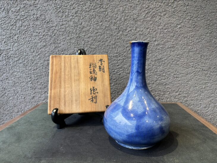 李朝 瑠璃釉 徳利 ｜骨董品買取 緑和堂