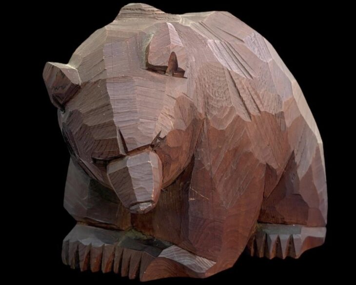 引間二郎 『木彫り 熊』 ｜骨董品買取 緑和堂