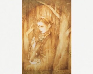 きたのじゅんこ 『金色の森の少女』 ｜骨董品買取 緑和堂