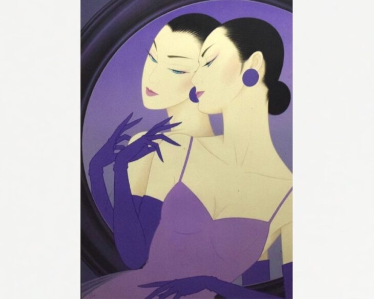 鶴田一郎 艶鏡 ｜骨董品買取 緑和堂