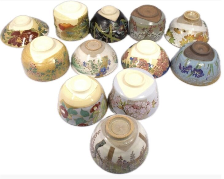 桑野むつ子『抹茶茶碗コレクション 御所の花 十二ヵ月』 ｜骨董品買取