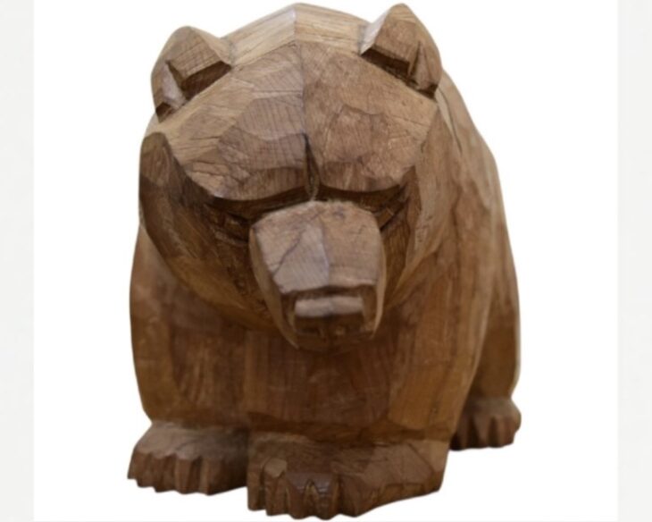 引間二郎 『木彫り熊 木歩』 ｜骨董品買取 緑和堂