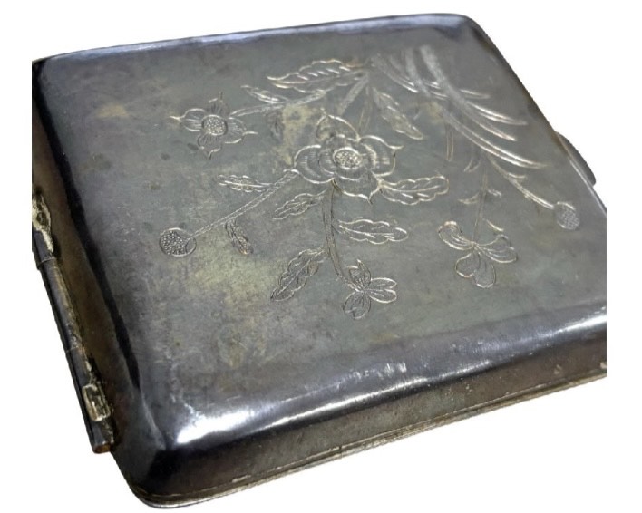 銀製 シガレットケース ｜骨董品買取 緑和堂