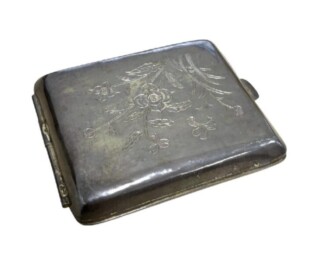 銀製 シガレットケース ｜骨董品買取 緑和堂
