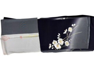 本場結城紬 反物 並幅 ｜骨董品買取 緑和堂