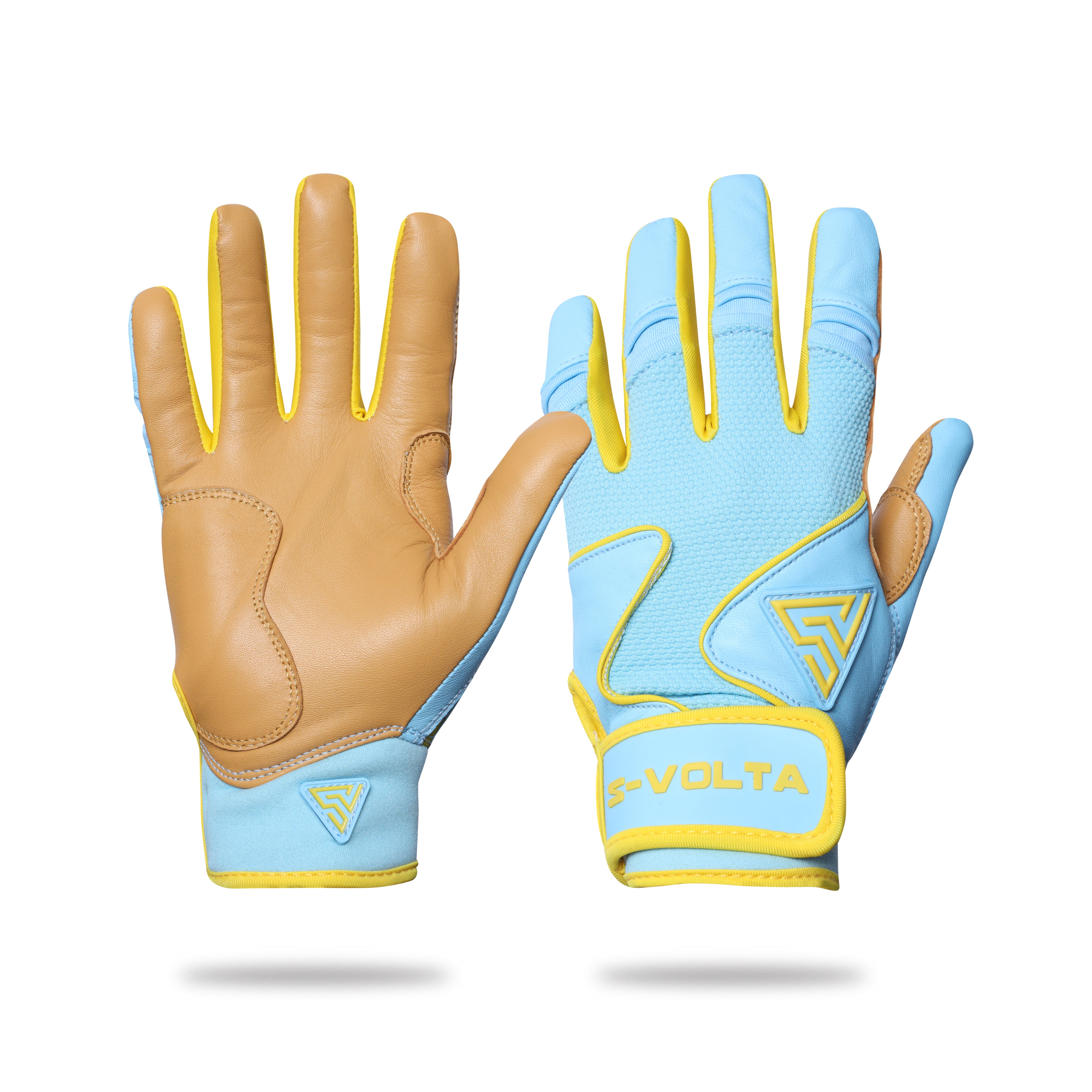 プレミアムモデル バッティンググローブ【SKY BLUE × YELLOW】 – S