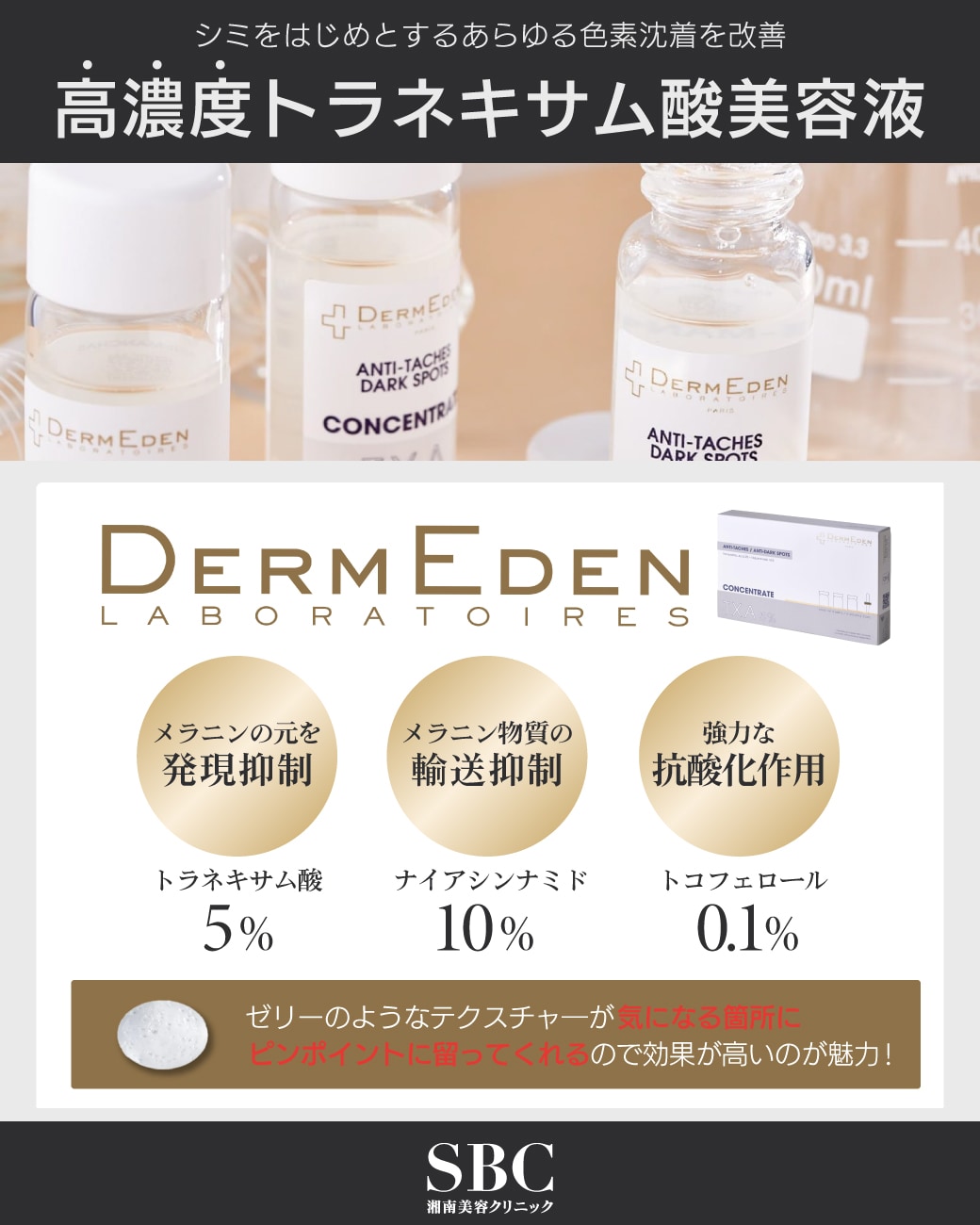 新治療】DermEden（ダームエデン）が豊洲院に登場！あらゆる種類のシミ