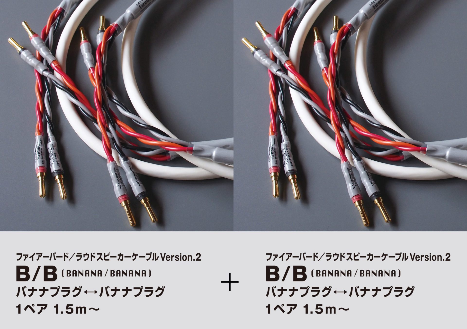 2ペア ファイアーバード／ラウドスピーカーケーブルVersion.2 B/B