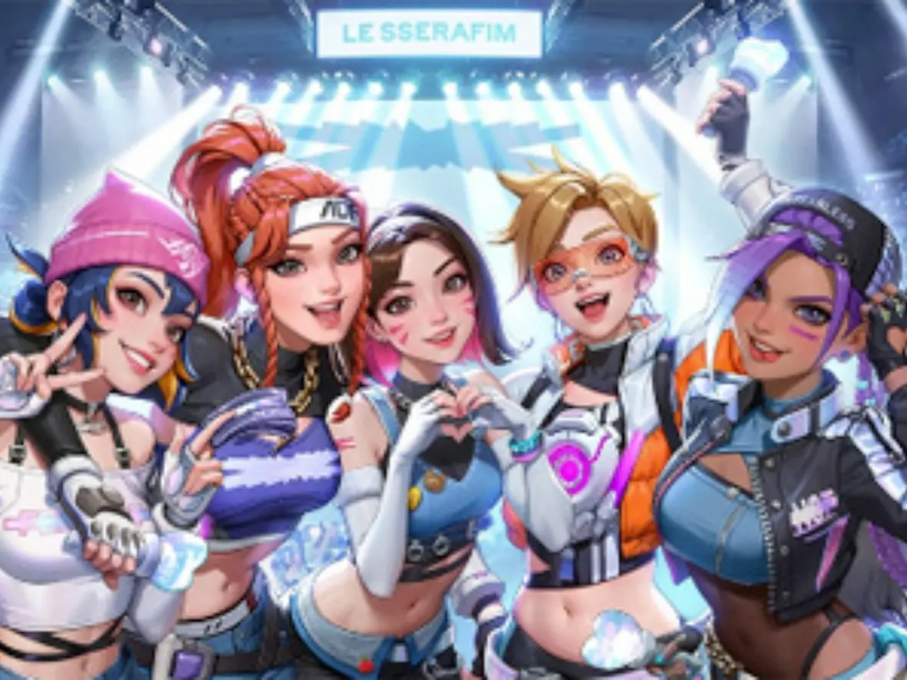 LE SSERAFIM」×「オーバーウォッチ 2」コラボ・イベントで