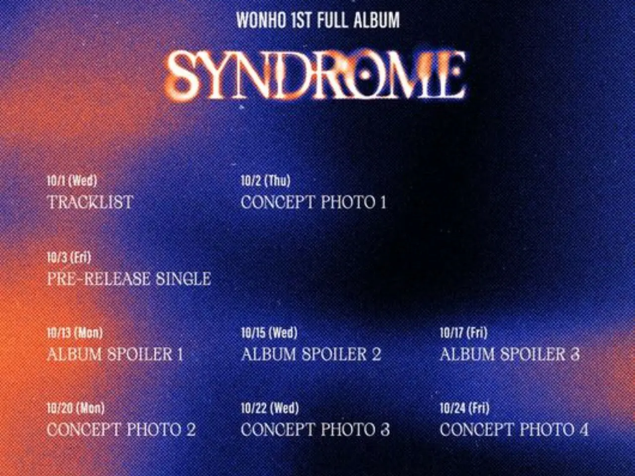 ウォノ（WONHO）、初のフルアルバム「SYNDROME」のカムバック