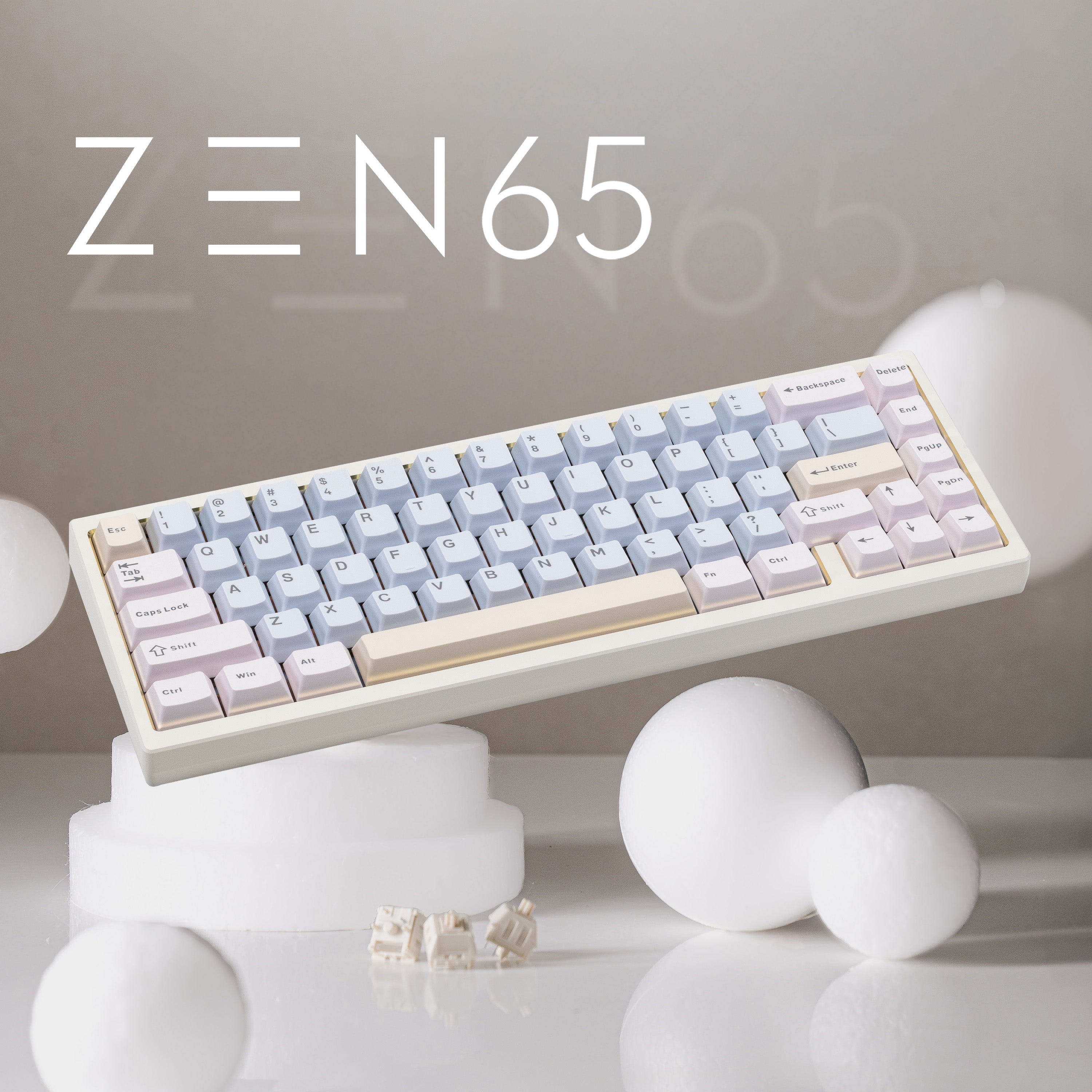WOBKEY Zen 65 Quick Release Tri-Mode Mechanical Keyboard