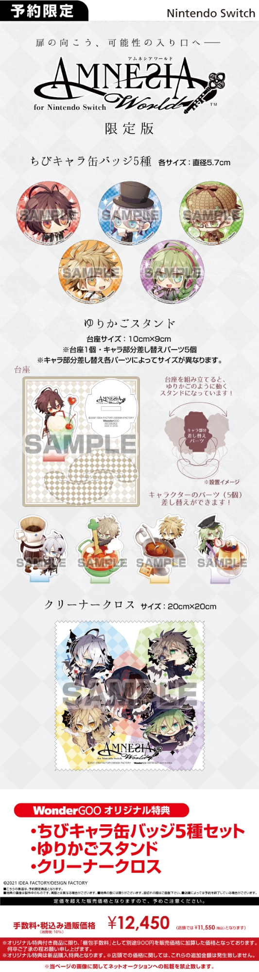 Nintendo Switch AMNESIA World for Nintendo Switch 限定版【オリ特