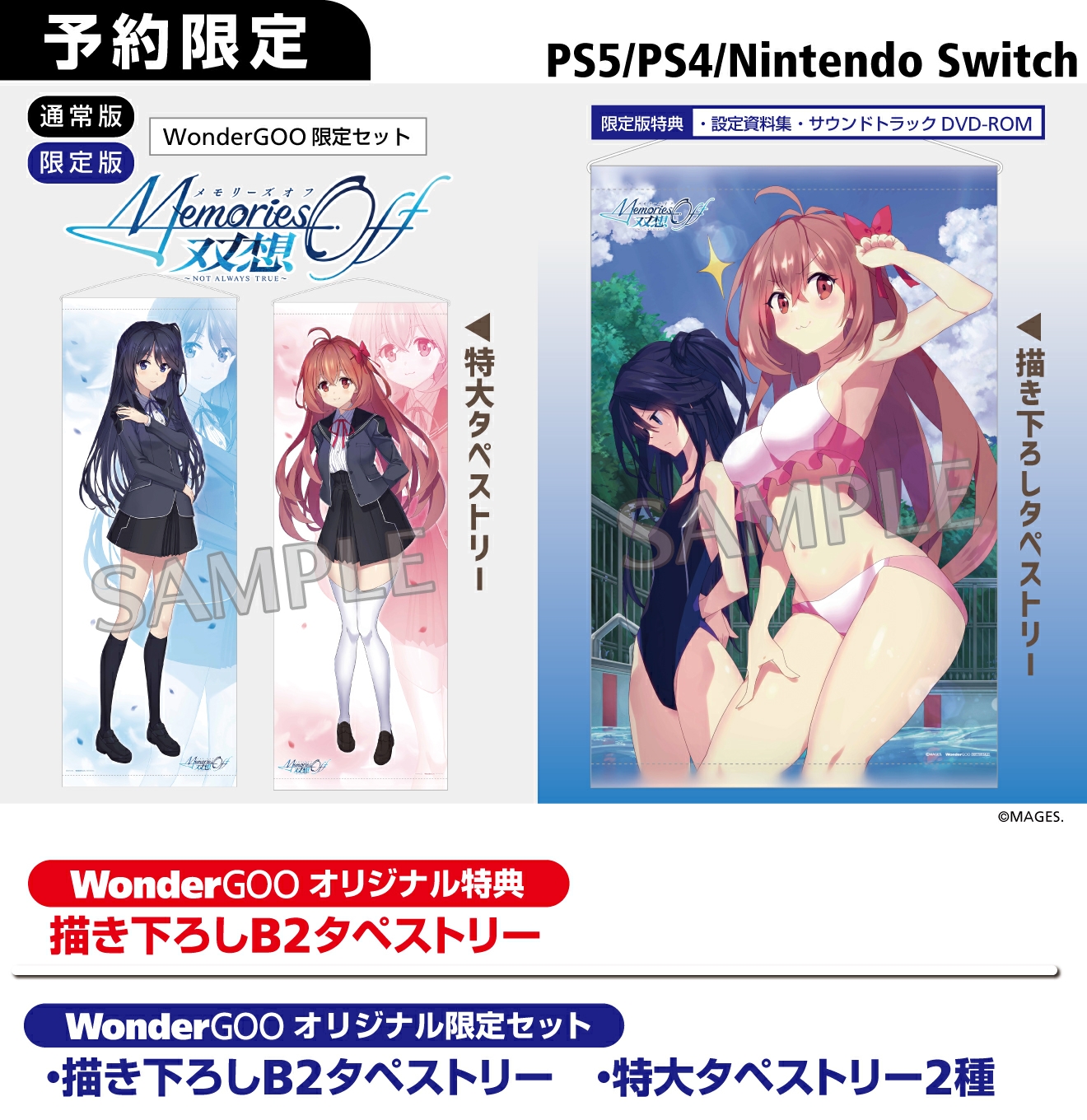 PS5／PS4／SWITCH メモリーズオフ-双想-～Not-always-true～ 【限定