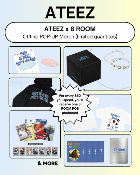 8TH ROOM x ATEEZ] ATEEZ 7TH ANNIVERSARY OFFLINE POP-UP MERCHANDISE
