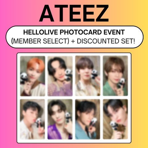 6/07 HELLOLIVE PHOTOCARD EVENT] ATEEZ - [GOLDEN HOUR : Part.1