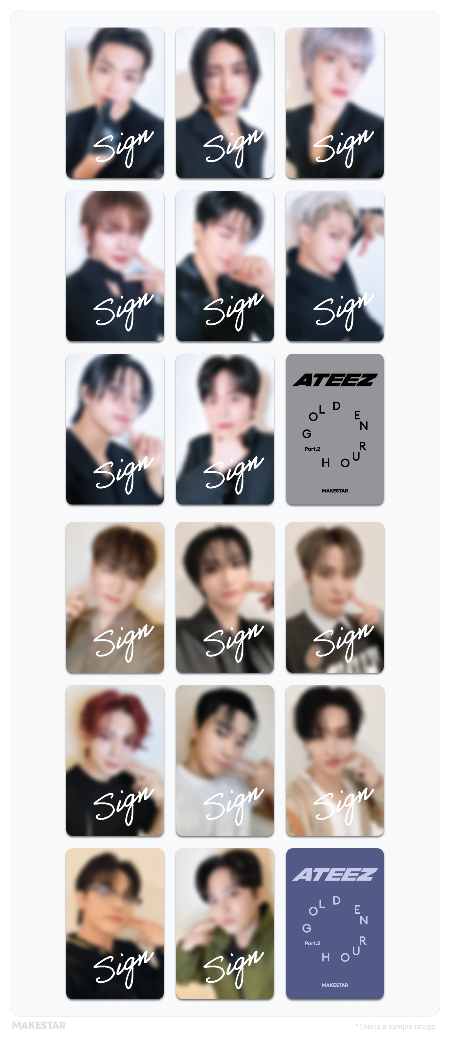 03/30 MAKESTAR PHOTOCARD EVENT] ATEEZ - GOLDEN HOUR: Part.2