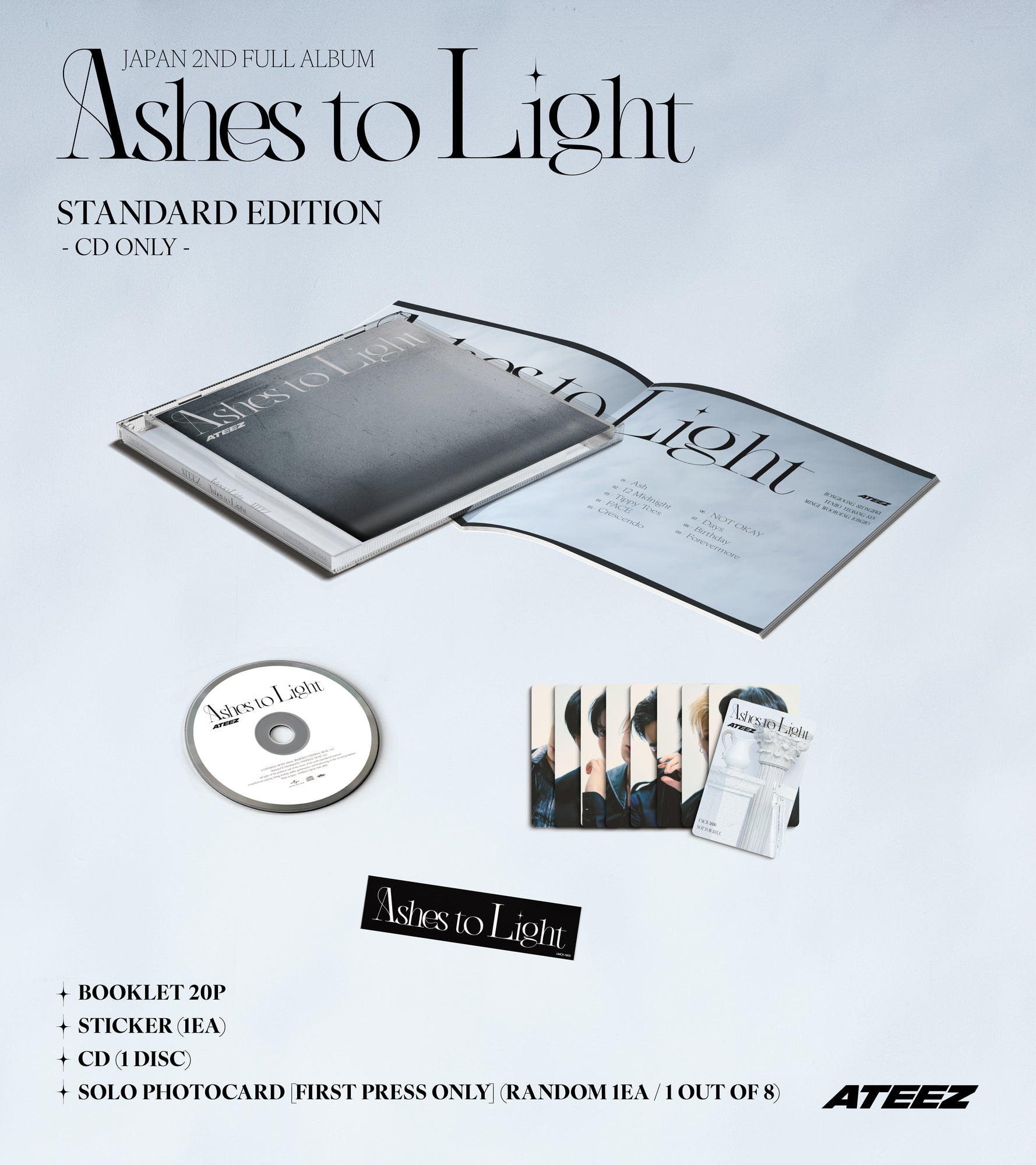 09/16 ATEEZ JAPAN] ATEEZ – Ashes to Light (Regular Edition) +