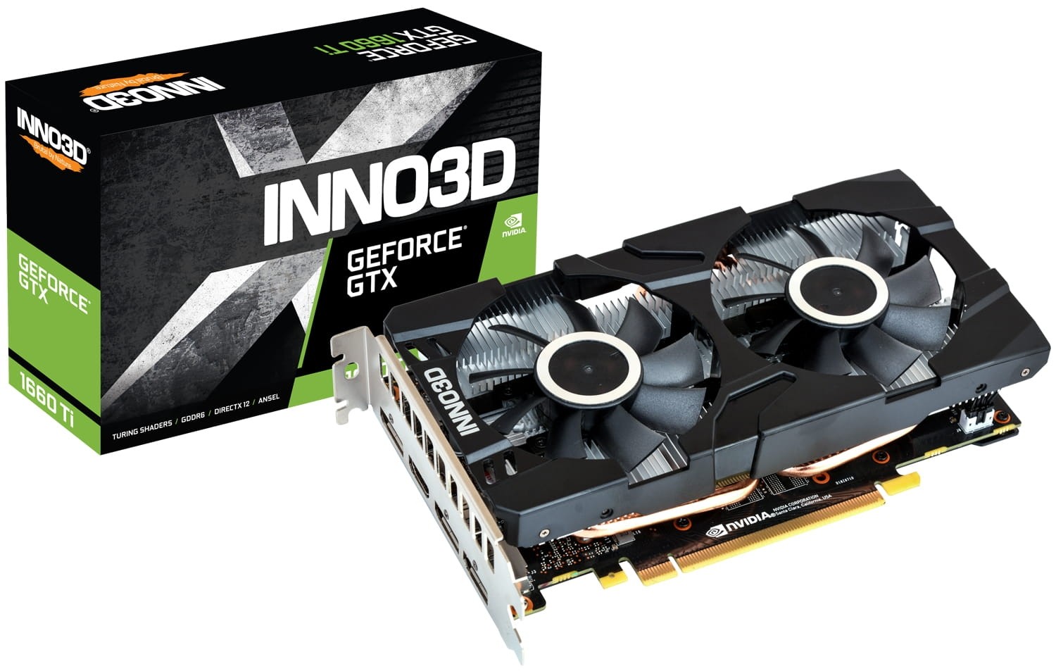 INNO3D GeForce GTX 1660 Ti TWIN X2 INO-N166SK-06D6 6GB GDDR6 192