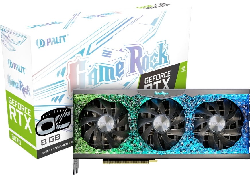 Palit GeForce RTX 3070 GameRock OC NE63070H19P2-1040G 8GB GDDR6
