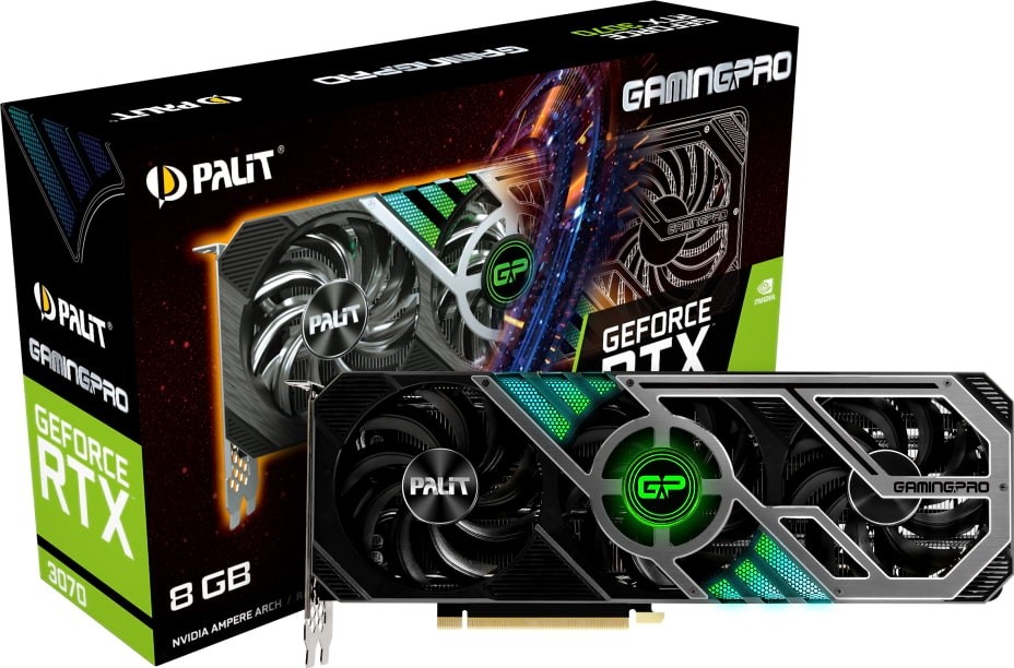 Palit GeForce RTX 3070 GamingPro NE63070019P2-1041A 8GB GDDR6 256