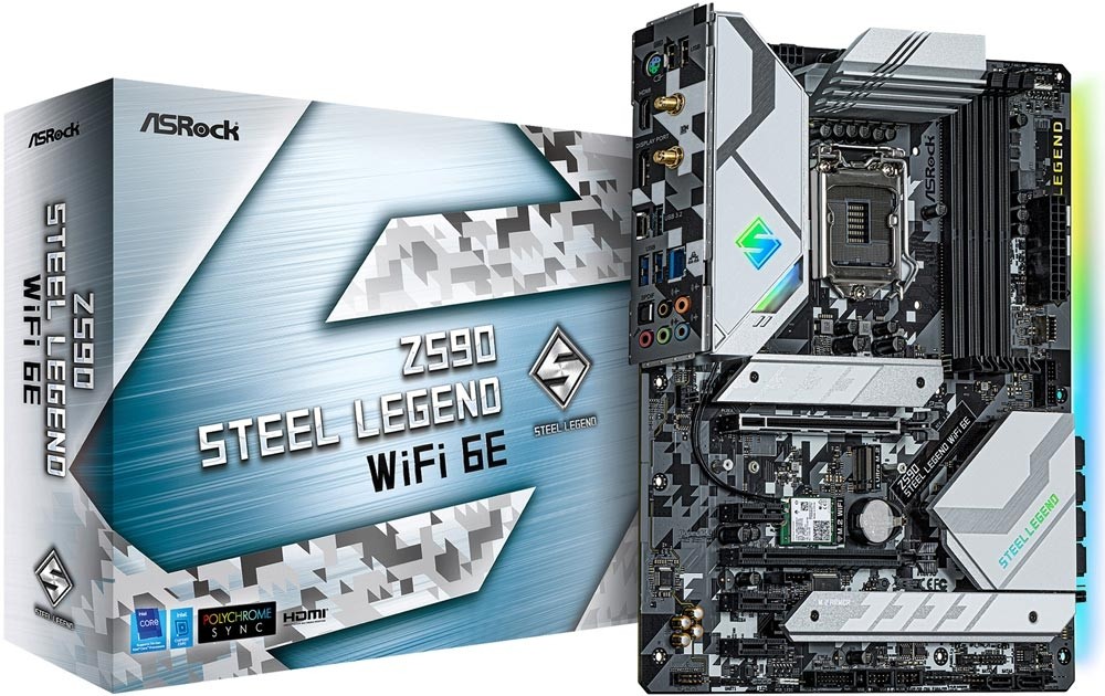 ASRock Z590 Steel Legend WiFi 6E Intel Z590 Rocket Lake Socket