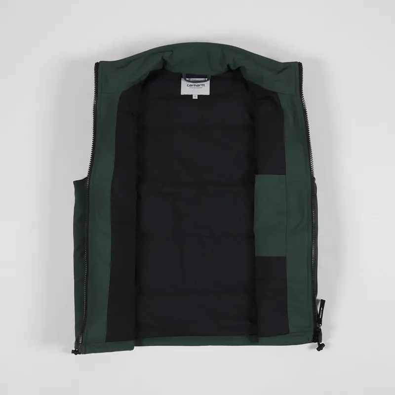 Carhartt WIP Mens Tech Colewood Vest Dark Teal Green Gilet