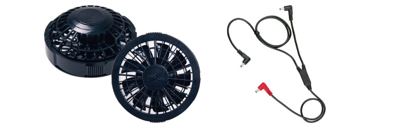 空調服 SP01BX ワンタッチファン(クロ)スターターキット ファン