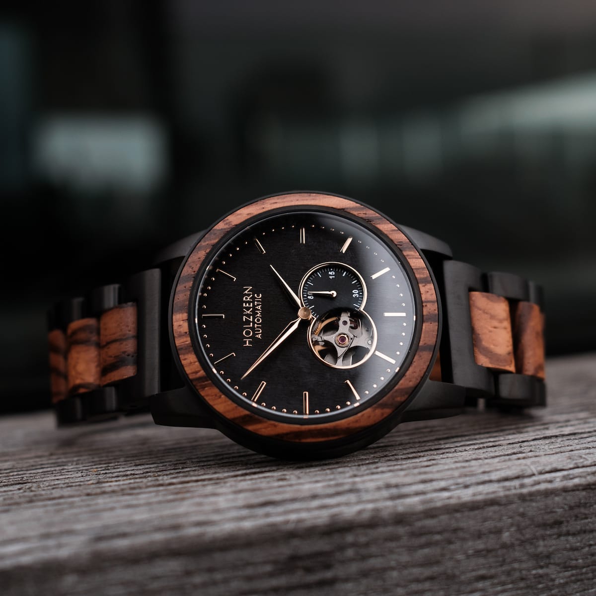 San Francisco (Zebrawood/Maple) | Holzkern Wood Watches