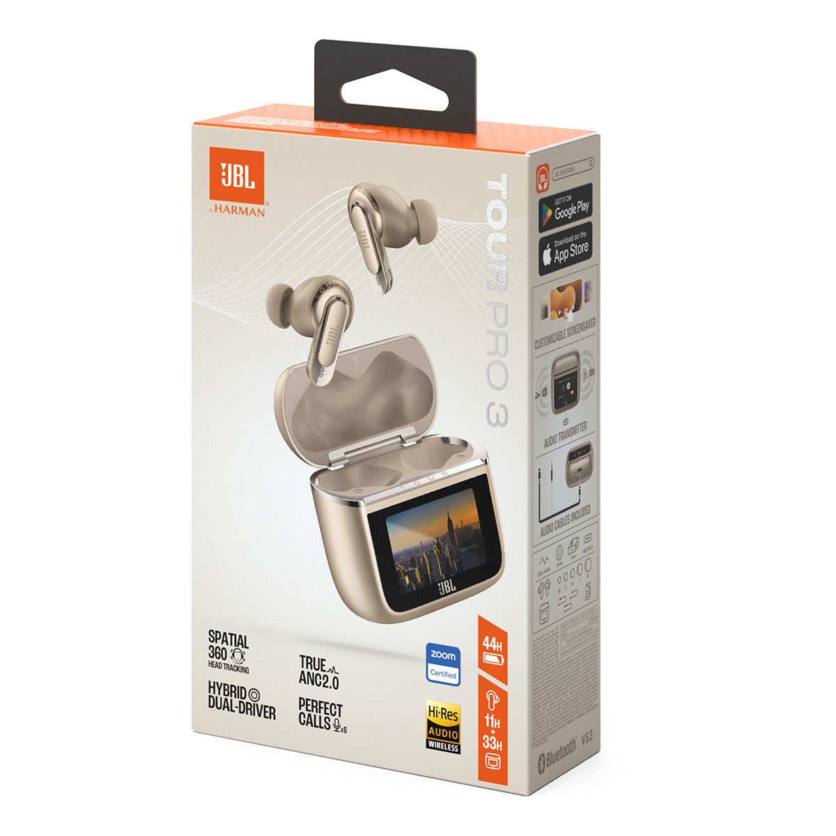 JBL Tour Pro 3 Noise Cancelling True Wireless Earbuds with Smart