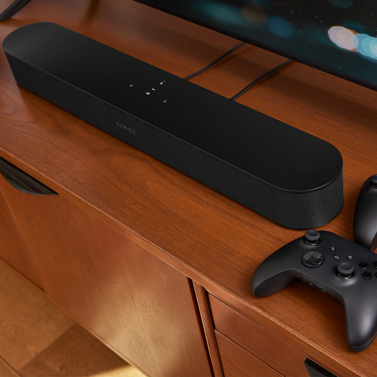 Sonos Beam Compact Smart Sound Bar with Dolby Atmos (Gen 2,Black