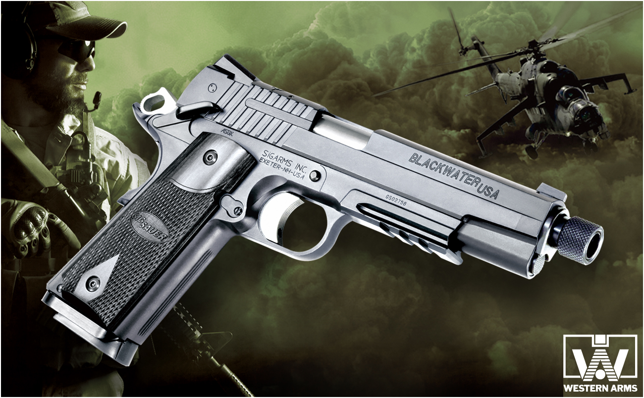 11月下旬新発売「WA SIG1911 ブラックウォーター ガンブラックver.」ご