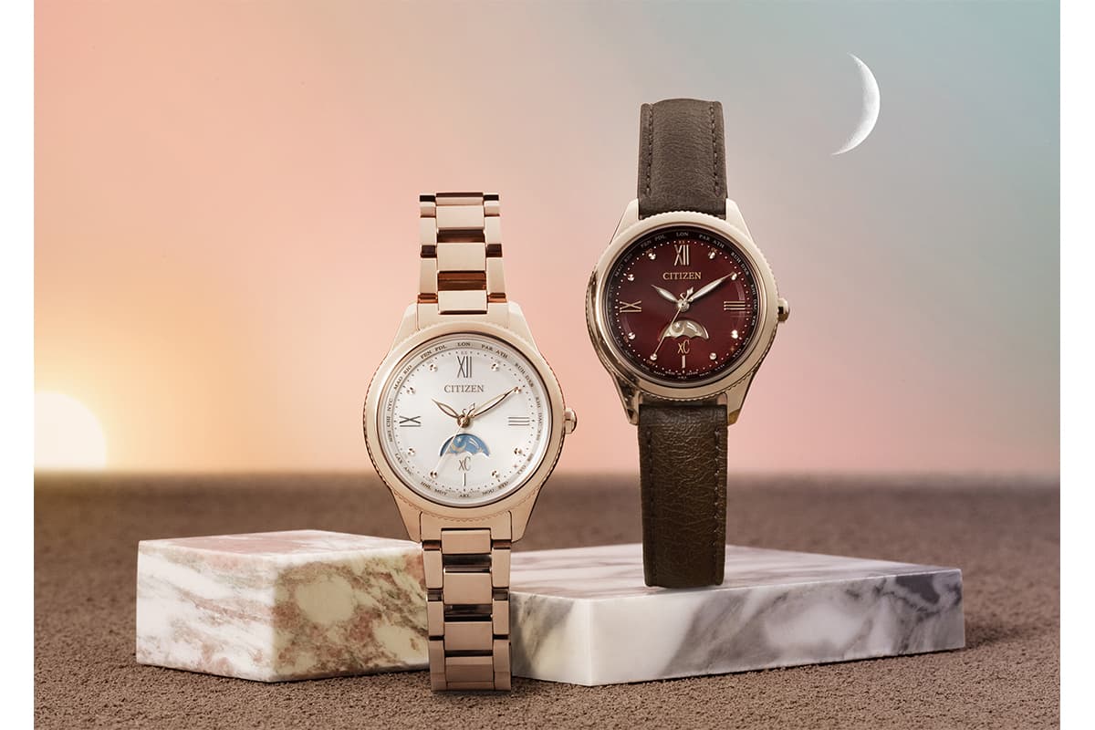 シチズン、大地モチーフ「クロスシー」。太陽と月の動きを文字盤に