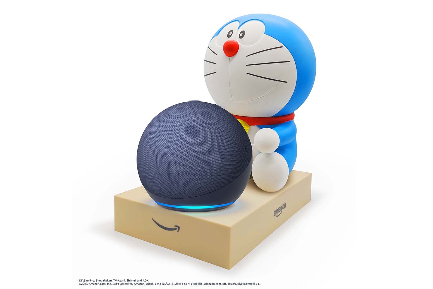 ドラえもんが時刻を告げる「Echo Dot・Pop専用ドラえもんスタンド