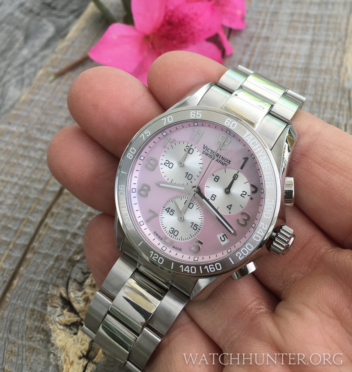 MEET THE WATCH: Victorinox Swiss Army Chrono Classic with a Pink