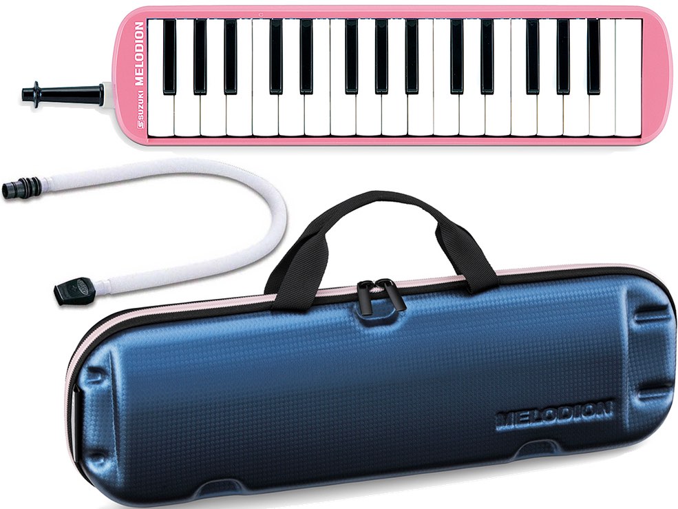 SUZUKI スズキ FA-32P 鍵盤ハーモニカ 32鍵 メロディオン ピンク