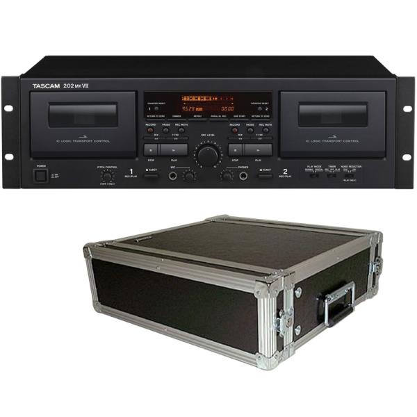 TASCAM タスカム 202MKVII と 国産 ARMOR 3Uラックケースセット